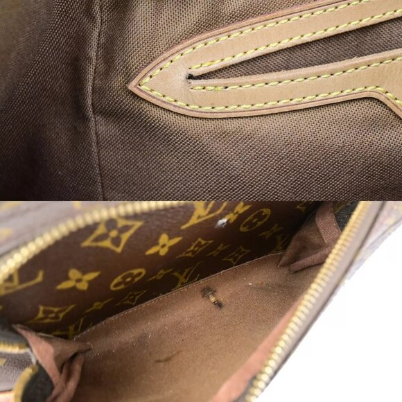 LOUIS VUITTON Montsouris GM Backpack Bag Monogram Leather Brown M51135 85ED205 main image 6